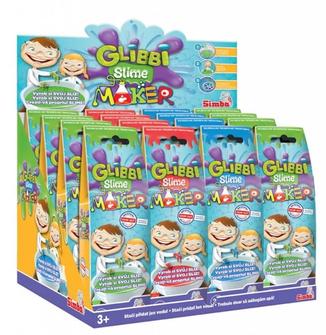 Glibbi Slime Maker sliz, 3 druhy