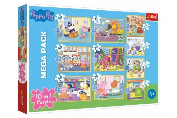 Puzzle 10v1 Peppa Pig