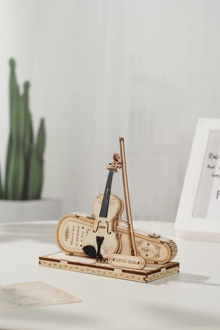 RoboTime dřevěné 3D puzzle - Viola