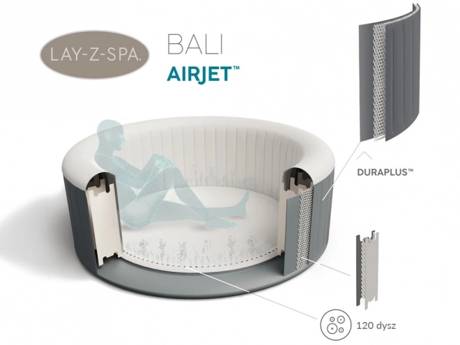 Nafukovací vířivka Lay-Z-Spa Bali se světelnými efekty