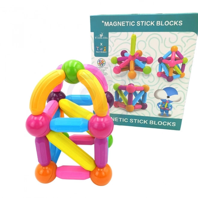 Woopie magnetické vzdělávací stavebnice, 38 dílů