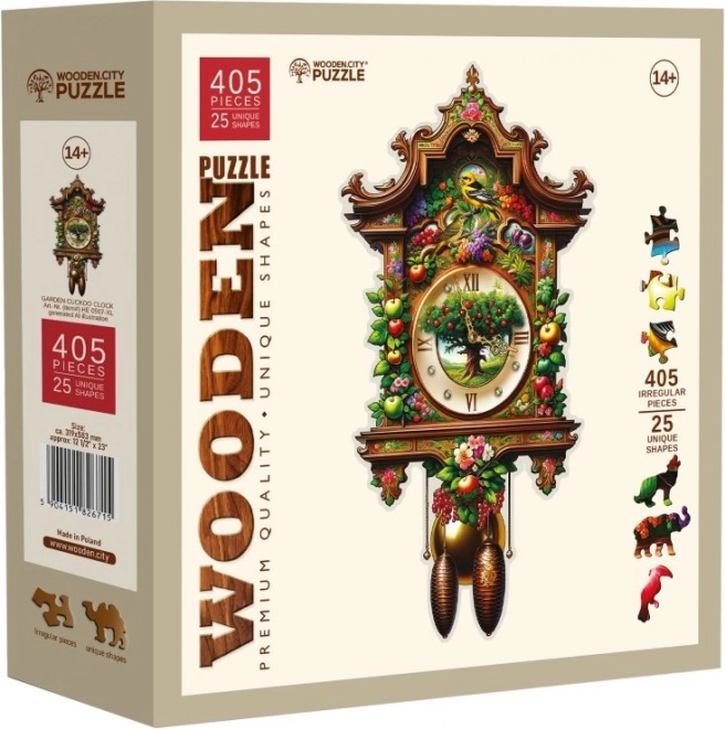 Dřevěné puzzle Hodiny kukačky
