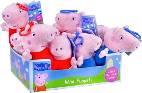 Plyšová hračka Prasátko Peppa s klipem