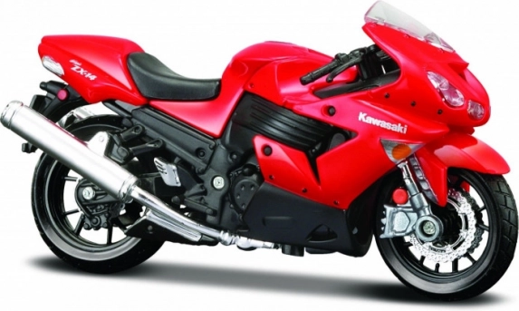 Model motocyklu Kawasaki Ninja ZX-14 s podstavcem 1:18