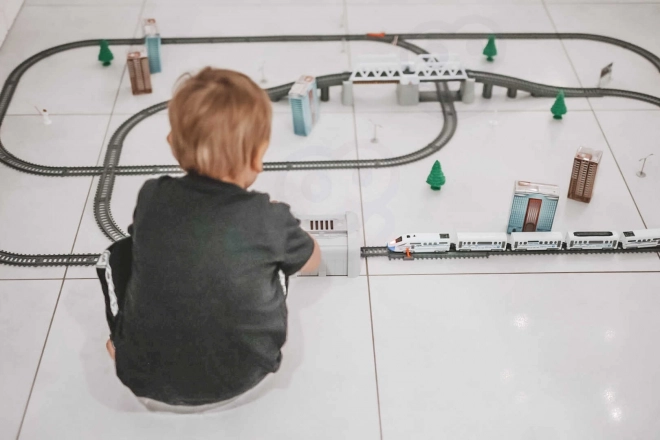 Elektrická vlaková sada Woopie s mostem a tunelem