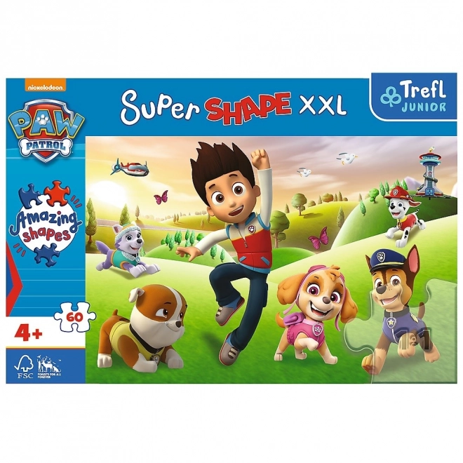 Puzzle Tlapková patrola 60 XXL Super Shape