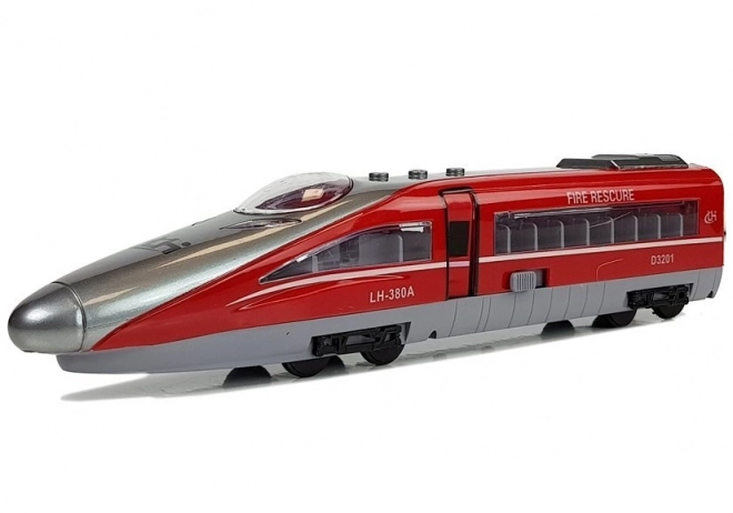 Vláček Pendolino s napínákem Červený se zvukem a světly