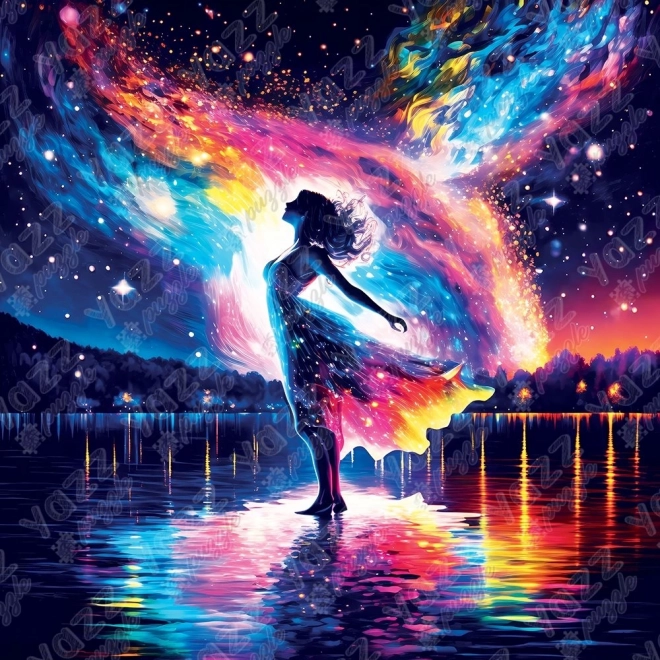Čtvercové puzzle Tanec u jezera 1023 dílků