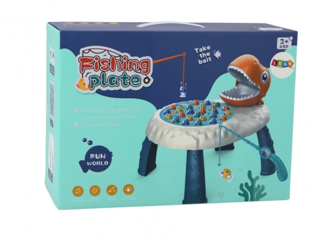 Stolní arkádová hra Fish Catching Dinosaur Orange