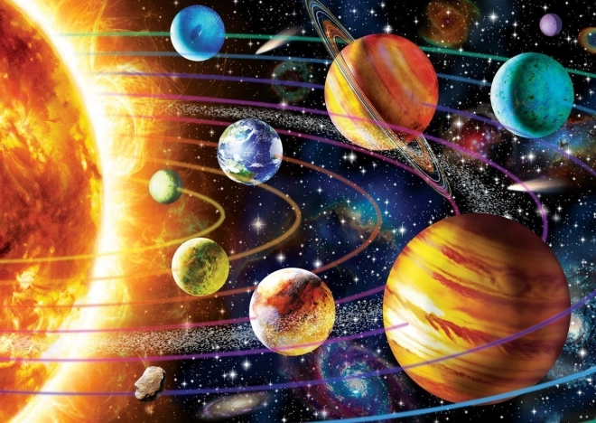Svítící puzzle Sluneční soustava 1000 dílků