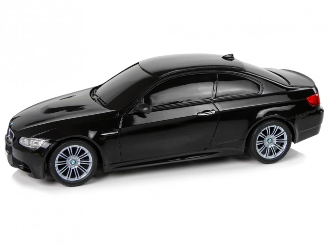 BMW M3 dálkově ovládané auto černé 2.4G dálkové ovládání volantu 1:18 zvuková světla