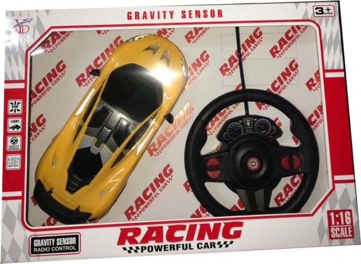 Volantové ovládání s gravitačním senzorem