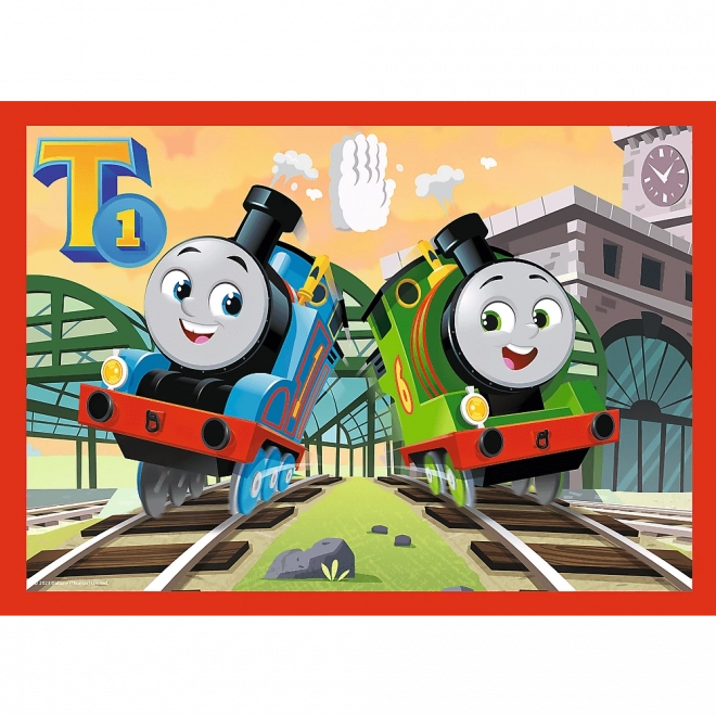 Puzzle 4v1 Odvážný Tomáš, Tomáš a přátelé