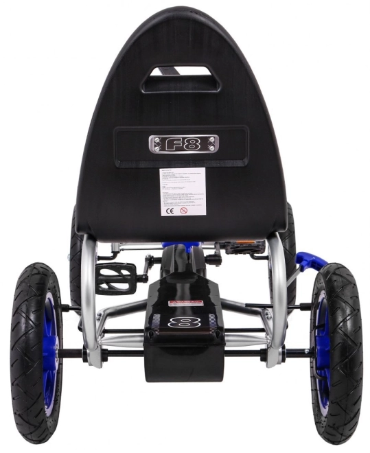 Motokára Full Ahead AIR s pedály pro děti 3+ Modrá + Nastavení sedadla + Nafukovací kola + Ruční brzda
