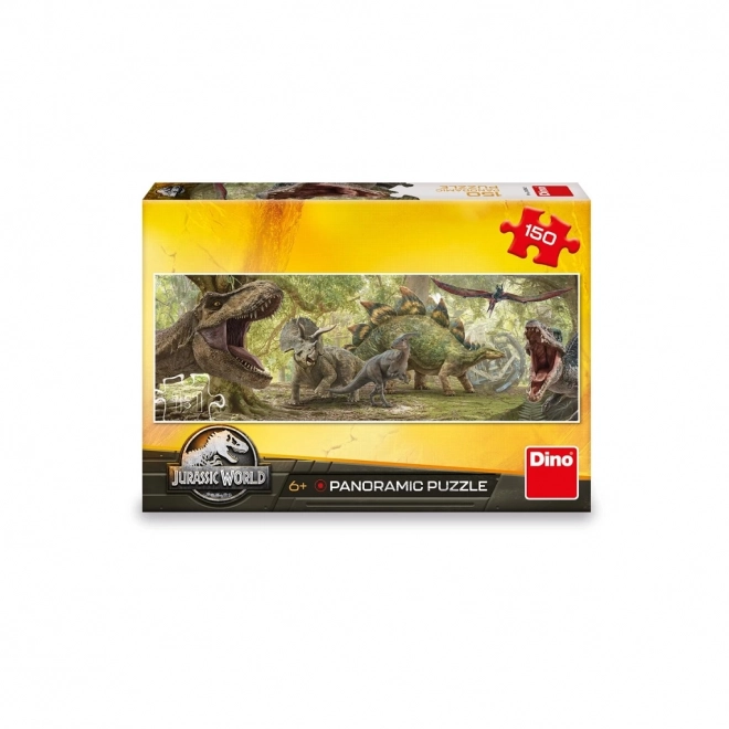 Panoramatické puzzle Jurský svět