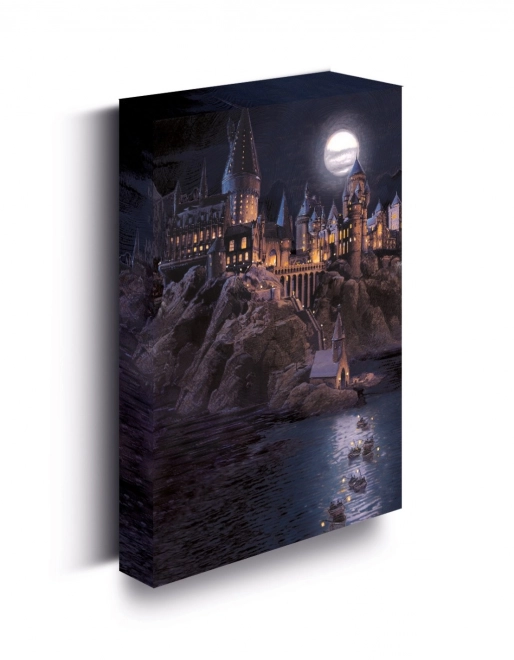 Obraz LED svítící 30x40 cm, Harry Potter - Bradavice hrad