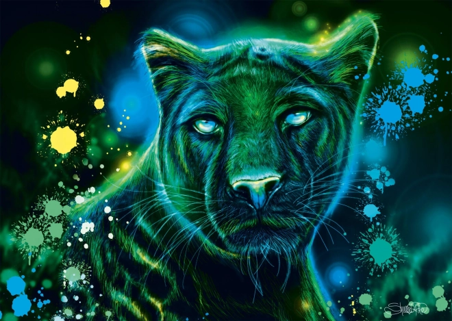 Schmidt Puzzle Neon: Panter 1000 dílků