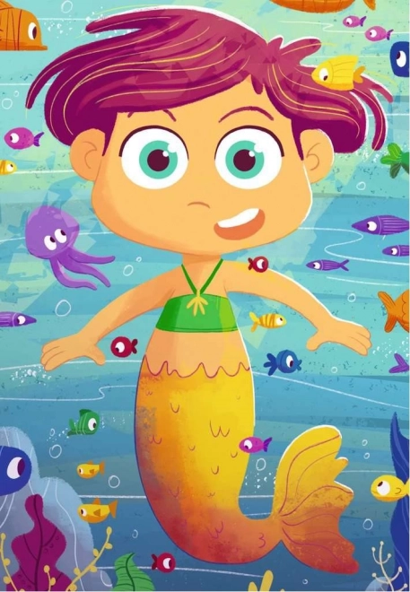 Ravensburger puzzle mix&match: mořské panny a mořské příšery