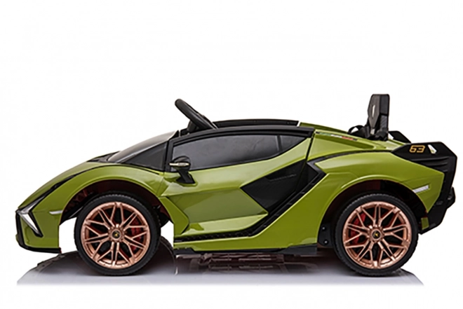 Lamborghini SIAN dětské auto na baterii s ovladačem – Zelené
