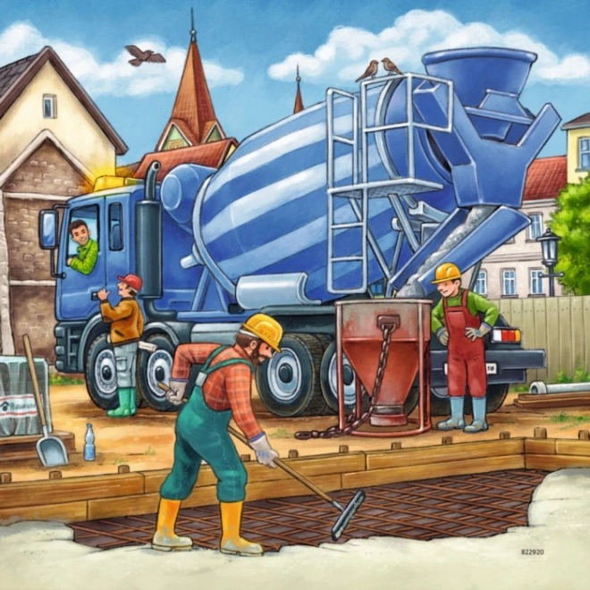 Puzzle velké stavební stroje Ravensburger