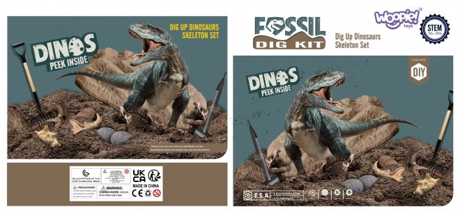 WOOPIE sada vykopávek 6v1 dinosauří kostry malého archeologa