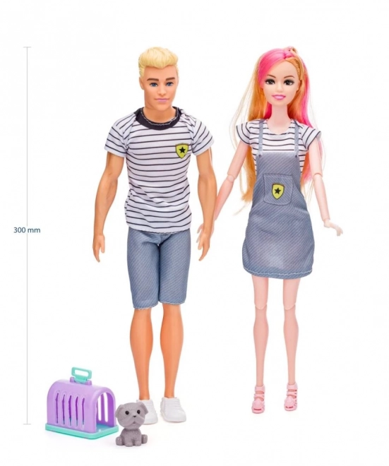 Woodyland Moderní rodina panenek s domácími mazlíčky