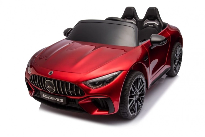 Mercedes AMG SL63 červeně lakované auto na baterie