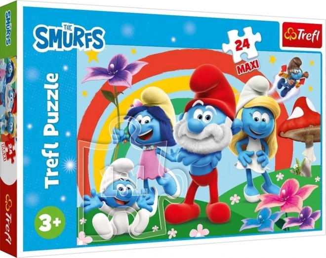 Maxi Puzzle 24 Dílů Šmoulové