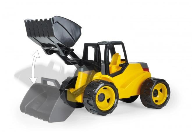 Velký žlutočerný nakladač Giga Trucks
