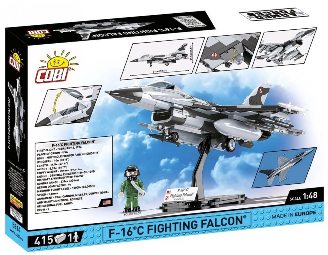COBI 5814 Armed Forces F-16C Fighting Falcon PL, 1:48, 415 k, 1 f