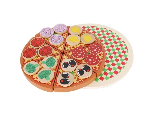 Dětská dřevěná pizza