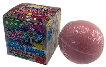 Šumivá koule do vany s vůní maliny Lollipopz