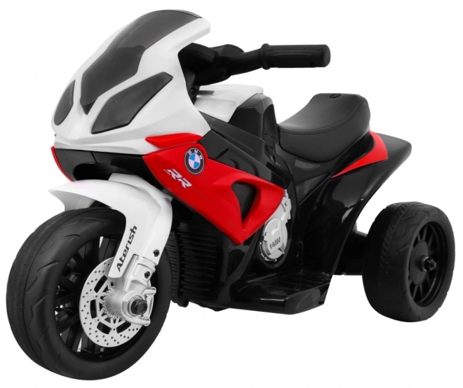 BMW S1000 RR Mini motorka na baterie + 3 kola + zvuky + LED dioda – Červená