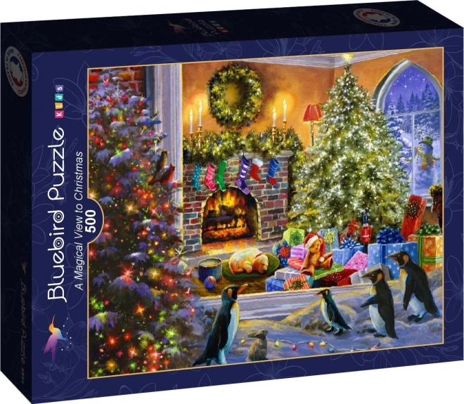 BLUEBIRD Puzzle Kouzelný pohled na Vánoce 500 dílků