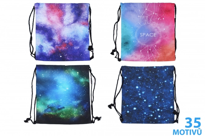 Pytlík na přezůvky vesmírný Zodiac