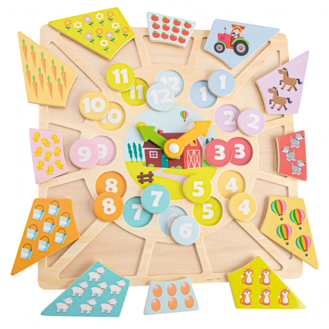 Hodiny + puzzle 2v1