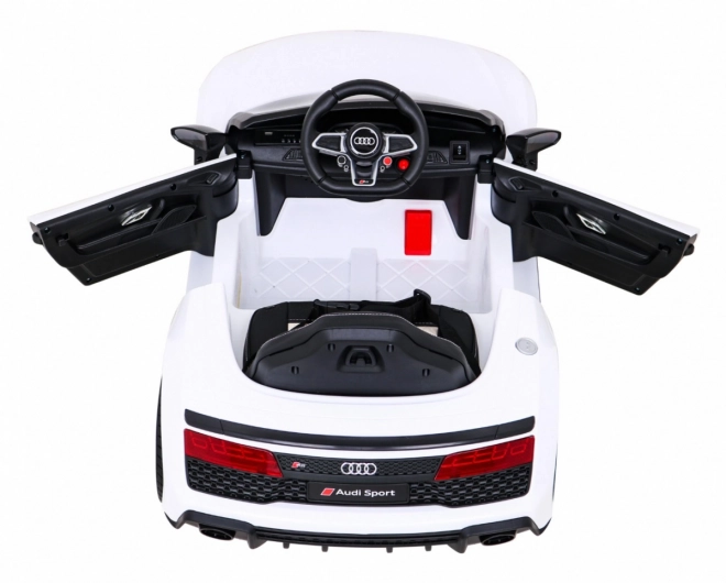 Audi R8 LIFT Bateriové auto + dálkové ovládání + EVA kola + MP3 + LED – Bílé