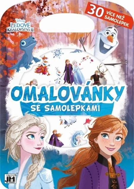 JIRI MODELS Omalovánky se samolepkami Ledové království 2
