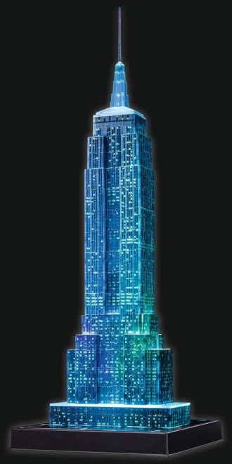 RAVENSBURGER Svítící 3D puzzle Noční edice Empire State Building 216 dílků