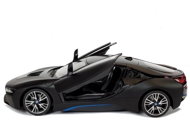Auto R/C BMW i8 Rastar 1:14 Černé automatické dveře