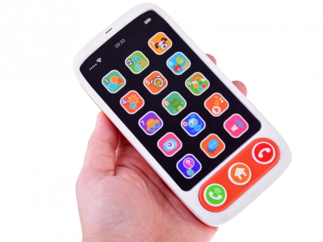 Interaktivní dotykový smartphone pro děti se světly a melodiemi
