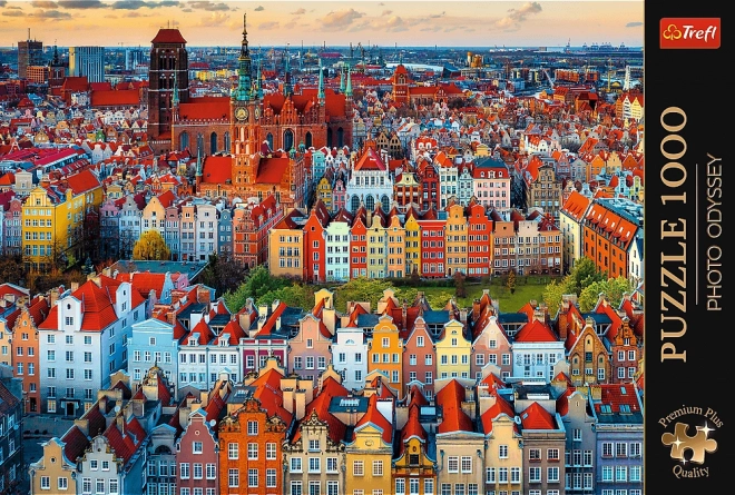 TREFL puzzle premium plus photo odyssey – pohled na gdaňsk, polsko, 1000 dílků
