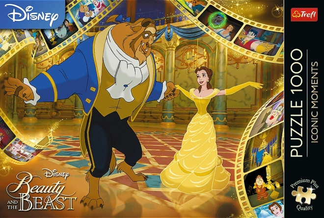 puzzle TREFL Premium Plus ikonické momenty: Kráska a zvíře 1000 dílků