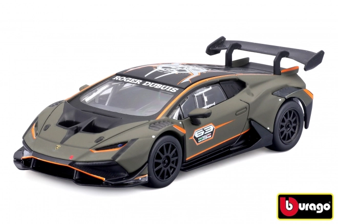 Závodní Lamborghini Huracan Super Trofeo EVO2 v dekorativním boxu