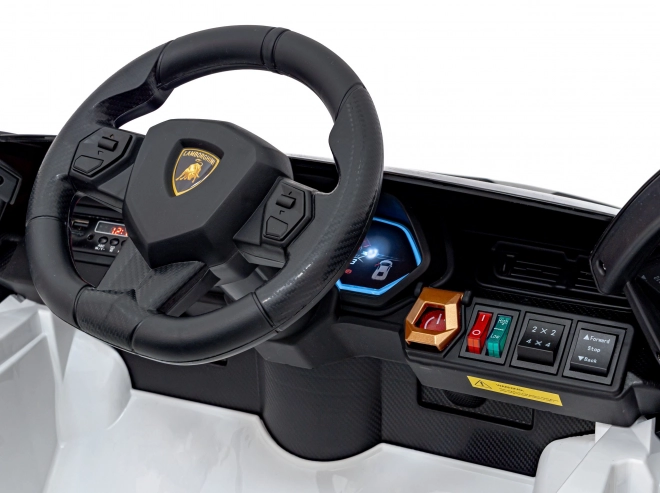 Lamborghini SIAN dětské auto na baterii s ovladačem – Bílé