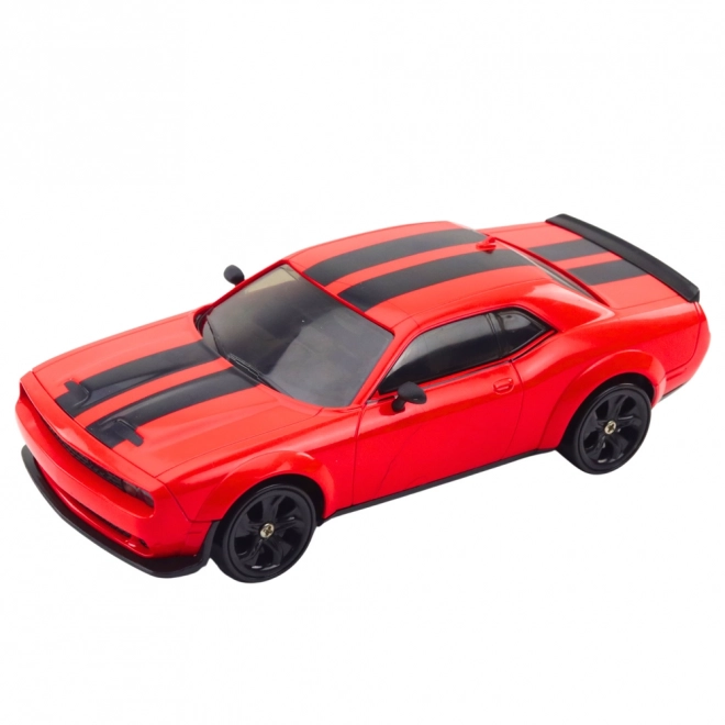 Závodní auto na drift s vyměnitelnými koly RC 4WD červené