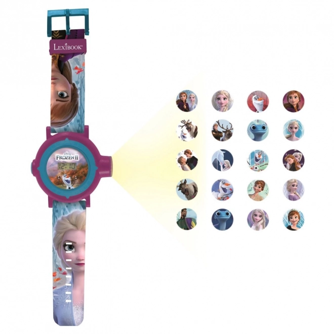 Digitální promítací hodinky Disney Frozen s 20 obrázky