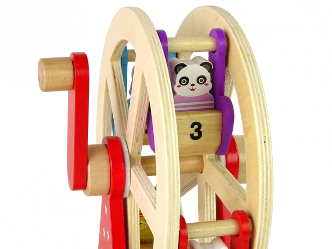Rotující dřevěné ruské kolo Figurky