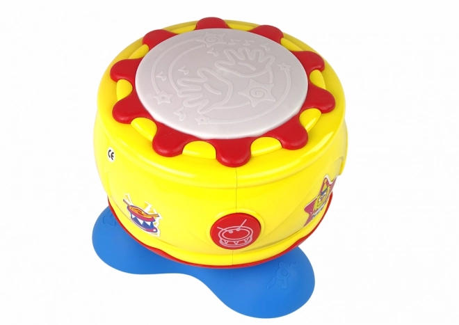 Velký interaktivní hudební buben se světly 19 cm