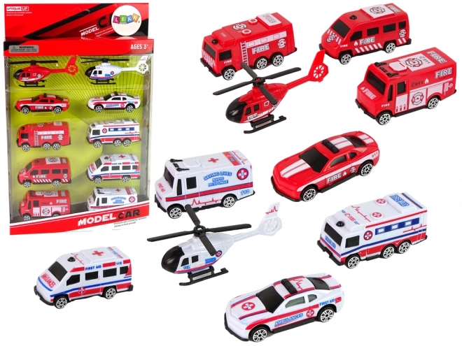 Sada automobilů Hasičská ambulance